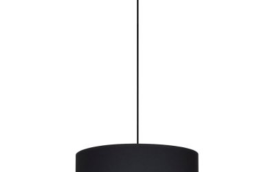 Lustră cu detaliu argintiu Bulb Attack Tres XL, ⌀ 45 cm, negru