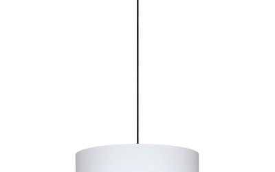 Lustră cu detaliu argintiu Bulb Attack Tres XL, ⌀ 45 cm, alb