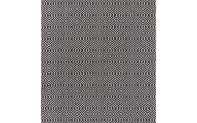 Covor din bumbac Flair Rugs Pappel, 114 x 170 cm, negru
