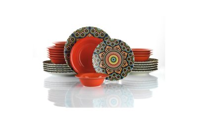 Set veselă 24 piese din gresie ceramică Kütahya Porselen Oriental