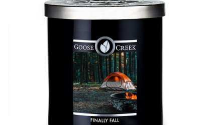 Lumânare parfumată pentru bărbați Goose Creek Finally Fall, 35 de ore de ardere