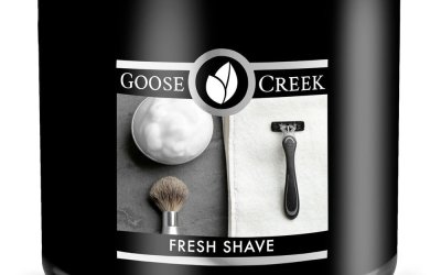 Lumânare parfumată pentru bărbați Goose Creek Fresh Shave, 35 de ore de ardere