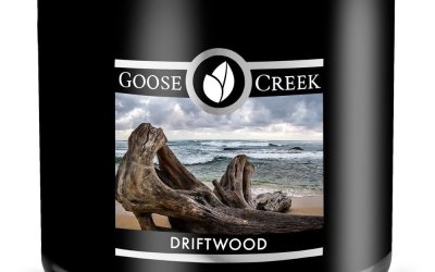 Lumânare parfumată pentru bărbați Goose Creek Driftwood, 35 de ore de ardere