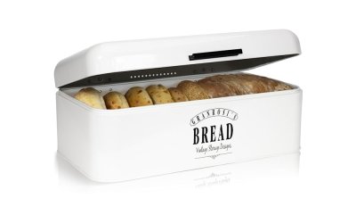 Coș de pâine Klarstein Delaware, 24,5 x 42 cm, alb ,