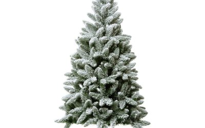 Brad artificial de Crăciun cu „zăpadă” Dakls, înălțime 100 cm