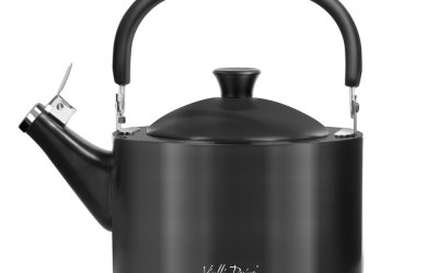 Ceainic cu capac de presiune Vialli Design, 1,5 l, negru