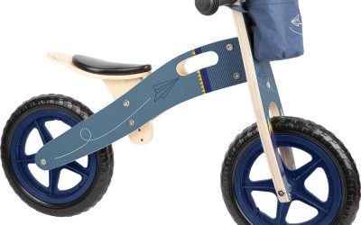 Bicicleta de echilibru pentru copii Legler Hummingbird, albastru