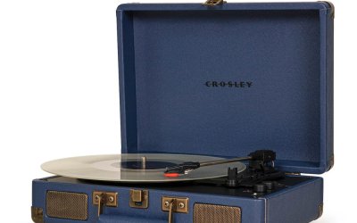 Gramofon Crosley Deluxe Navy, albastru închis
