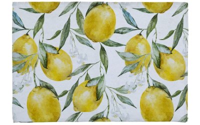 Covoraș baie Linen Couture Lemons, 60 x 40 cm