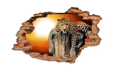 Autocolant Ambiance Landscape Leopard, 60 x 90 cm