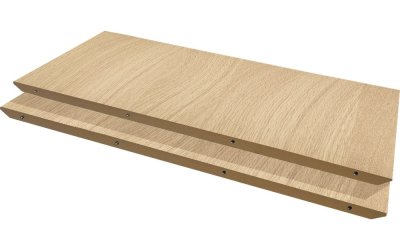 Extensie blat pentru masa cu aspect de lemn de stejar Hammel Single Ø 130 cm