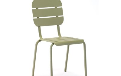 Set 4 scaune de grădină Ezeis Alicante, verde măsliniu