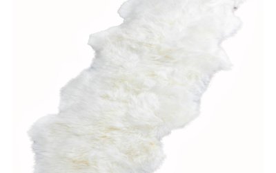 Blană de oaie Native Natural Double, 60 x 240 cm, alb