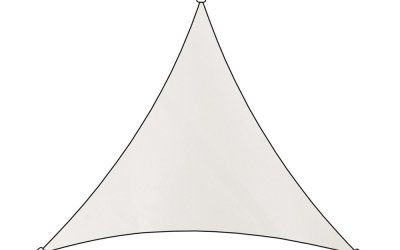 Copertină parasolar triunghiulară Livin’ Outdoor Como, 3,6 m, alb