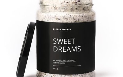 Sare de baie cu parfum de lavandă Almara Soap Sweet Dreams