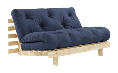 Canapea extensibilă albastră 140 cm Roots – Karup Design