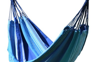 Hamac Cattara Textil, 200 x 100 cm, albastru-alb