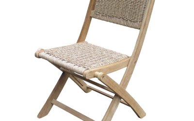 Set 2 scaune pliabile de grădină din lemn de acacia Ezeis Falcon