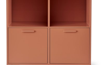 Comodă mobilă cu sertare Keep by Hammel, roșu cărămiziu
