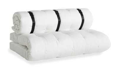 Canapea extensibilă potrivită pentru exterior Karup Design Design OUT™ Buckle Up White, alb