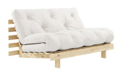 Canapea extensibilă albă 140 cm Roots – Karup Design