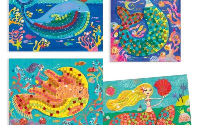Imagini mozaic strălucitoare Djeco „Sirenă”