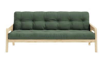 Canapea extensibilă verde 204 cm Grab – Karup Design
