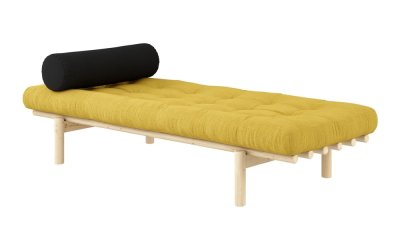Canapea din catifea reiată Karup Design Next Natural/Honey