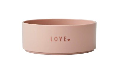 Bol pentru copii Design Letters Mini Love, ø 11 cm, roz