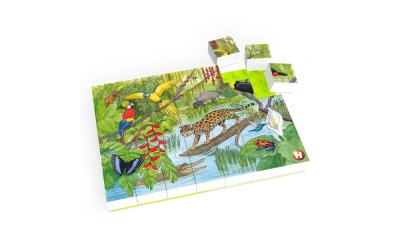 Puzzle pentru copii Pădurea Ecuatorială Hubelino