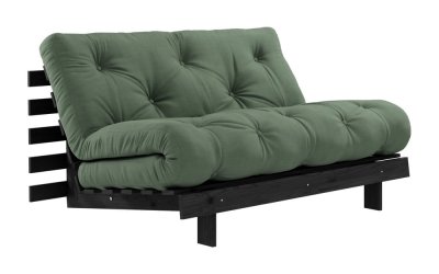 Canapea extensibilă verde 140 cm Roots – Karup Design