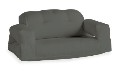 Canapea extensibilă adecvată pentru exterior Karup Design Design OUT™ Hippo Dark Grey, gri închis