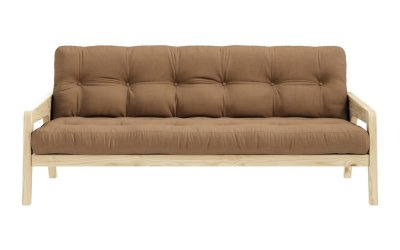 Canapea extensibilă maro 204 cm Grab – Karup Design
