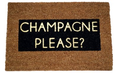 Covoraș intrare din fibre de cocos Artsy Doormats Champagne Glitter, 40 x 60 cm