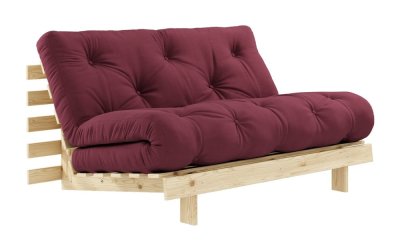 Canapea extensibilă roșie 140 cm Roots – Karup Design