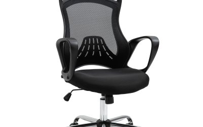 Vinsetto scaun de birou, ergonomic, tesatura plasa, 66×64 cm | AOSOM RO