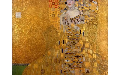 Reproducere tablou Gustav Klimt – Adele Bloch Bauer I, 40 x 40 cm