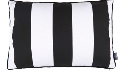 Față de pernă WeLoveBeds Belts, 40 x 60 cm, alb-negru