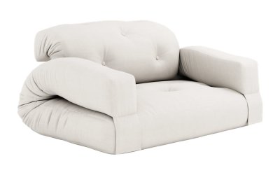 Canapea albă/bej 140 cm Hippo – Karup Design