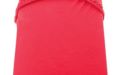 Cearșaf de pat cu elastic DecoKing Nephrite Red, 220-240 cm, roșu