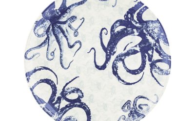 Farfurie din ceramică Villa Altachiara Positano, ø 37 cm, albastru-alb