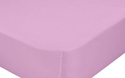 Cearceaf elastic din bumbac Mr. Fox, 70 x 140 cm, roz