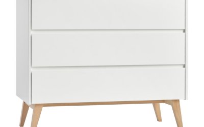Comodă pentru copii Pinio Swing, 100 x 92 cm, alb
