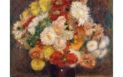 Reproducere tablou Auguste Renoir – Bouquet of Chrysanthemums, 55 x 70 cm