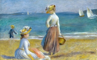 Reproducere tablou Auguste Renoir – Figures on the Beach, 50 x 40 cm
