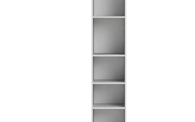 Bibliotecă Tvilum Basic, 41×203 cm, alb