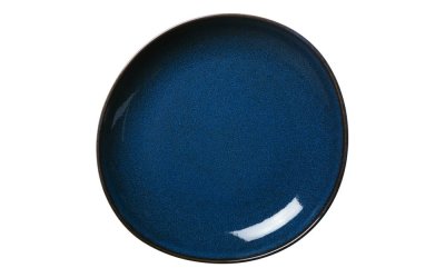 Bol din gresie ceramică Villeroy & Boch Like Lave, 27 x 28 cm, albastru închis