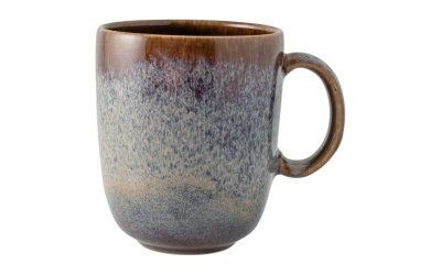 Cană din gresie ceramică Villeroy & Boch Like Lave, 400 ml, gri – maro