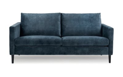 Canapea albastră din catifea 153 cm Adagio – Scandic