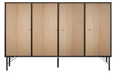 Comodă cu aspect de lemn de stejar Hammel Mistral Kubus, 136 x 89 cm